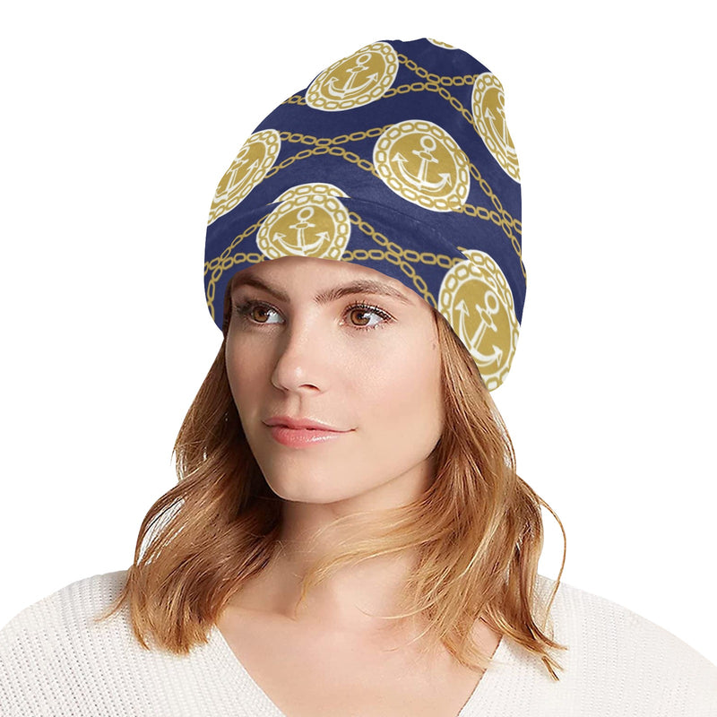 Anchor Luxury Pattern Unisex Beanie