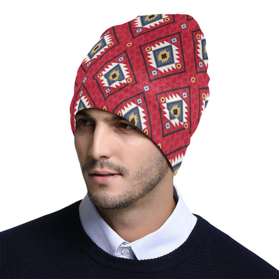 Aztec Pattern Print Design 10 Unisex Beanie