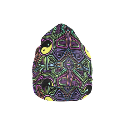 Yin Yang Neon Color Design Print Unisex Beanie