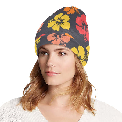 Hibiscus Pattern Print Design HB024 Unisex Beanie