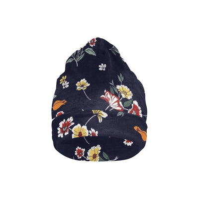 Summer Floral Pattern Print Design SF01 Unisex Beanie