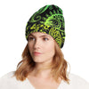 Paisley Green Design Print Unisex Beanie