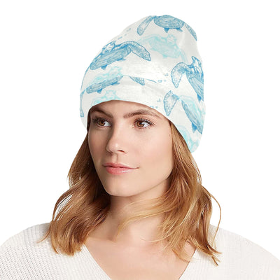 Sea Turtle Pattern Print Design T01 Unisex Beanie