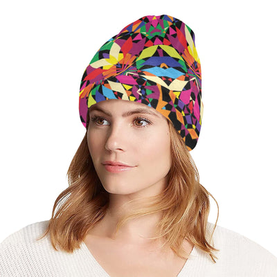 Kaleidoscope Pattern Print Design 02 Unisex Beanie