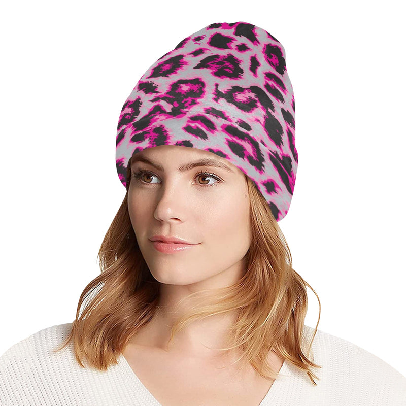 Leopard Pattern Print Design 02 Unisex Beanie