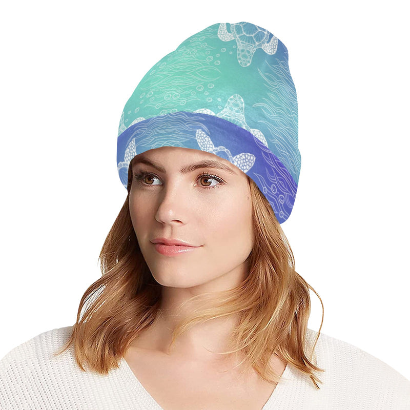 Sea Turtle Draw Unisex Beanie