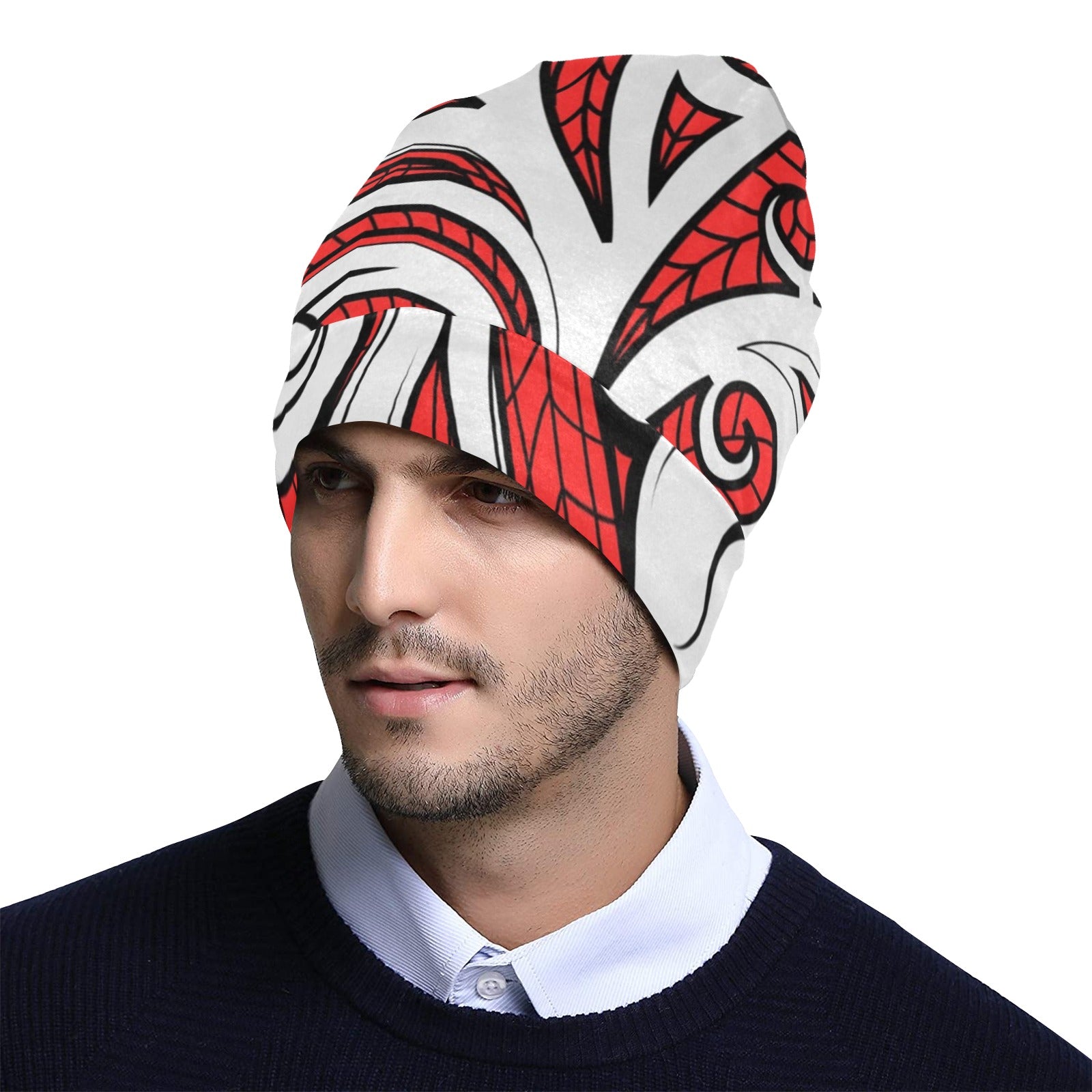 Maori Polynesian Themed Design Print Unisex Beanie