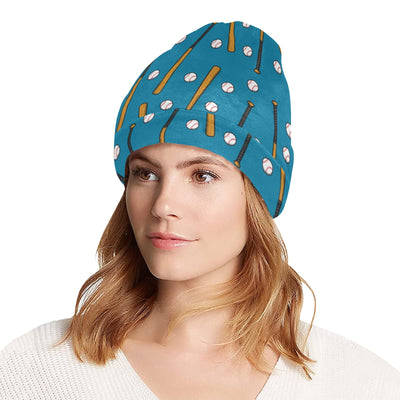 Baseball Pattern Print Design 01 Unisex Beanie