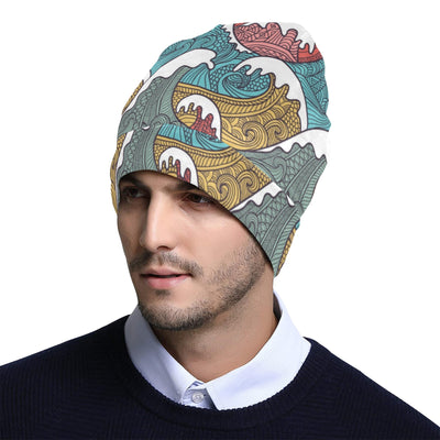 Tribal Wave Pattern Print Unisex Beanie