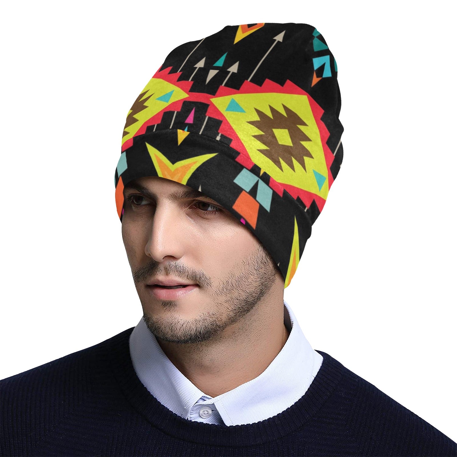 Native Pattern Print Design A05 Unisex Beanie