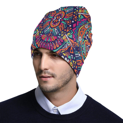 Boho Pattern Print Design 06 Unisex Beanie