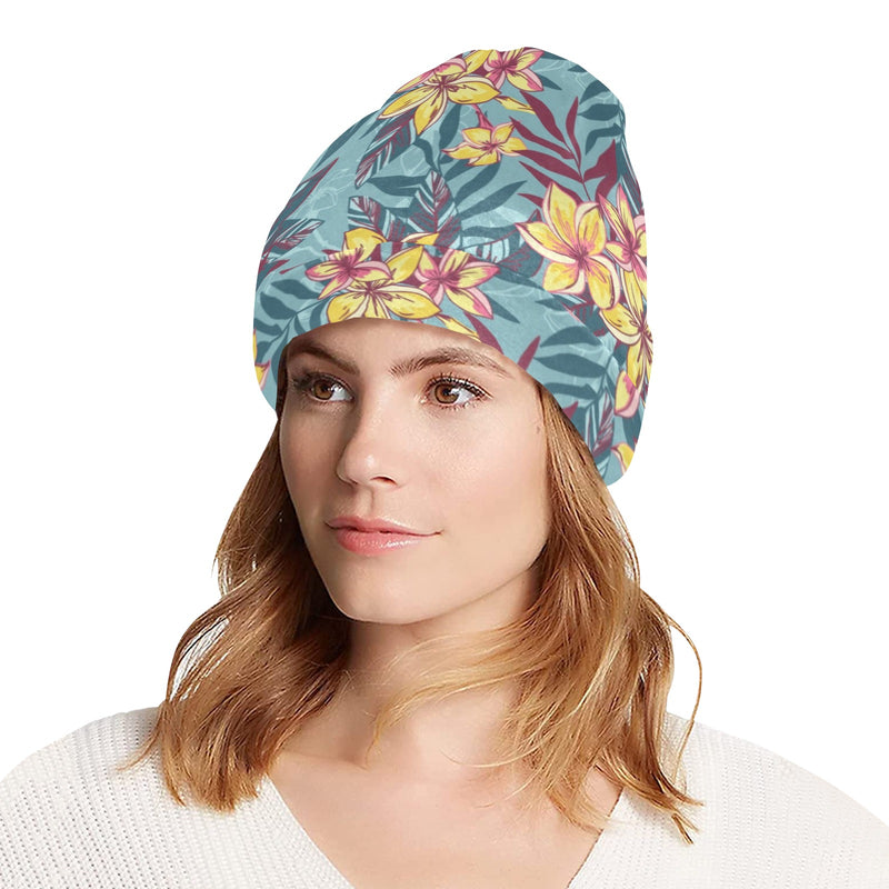 Summer Floral Print Design LKS304 Unisex Beanie