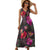 Hibiscus Pattern Print Design HB014 Sleeveless Long Dress