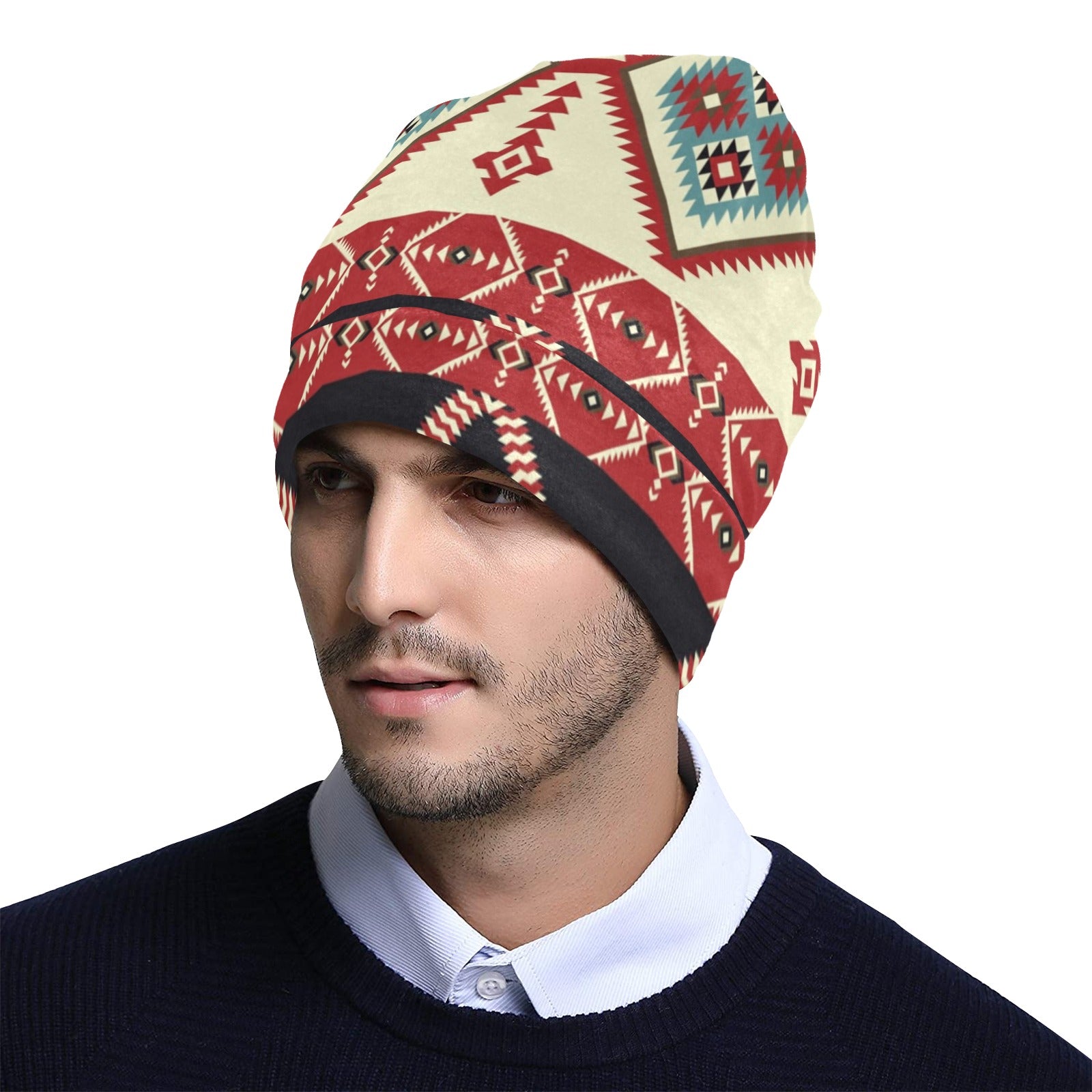 Navajo Pattern Print Design A05 Unisex Beanie