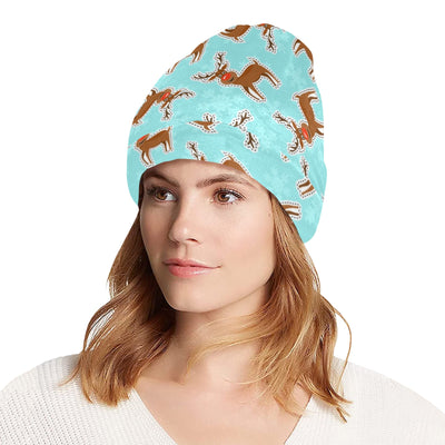 Reindeer Print Design LKS403 Unisex Beanie