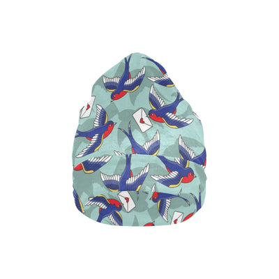 Swallow Bird Pattern Print Design 02 Unisex Beanie