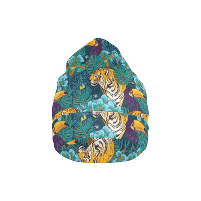 Tiger Tropical Print Design LKS301 Unisex Beanie