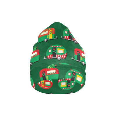 Camper Camping Christmas Themed Print Unisex Beanie