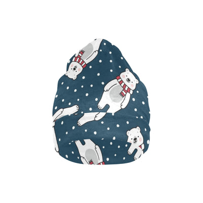 Polar Bear Pattern Print Design PB05 Unisex Beanie