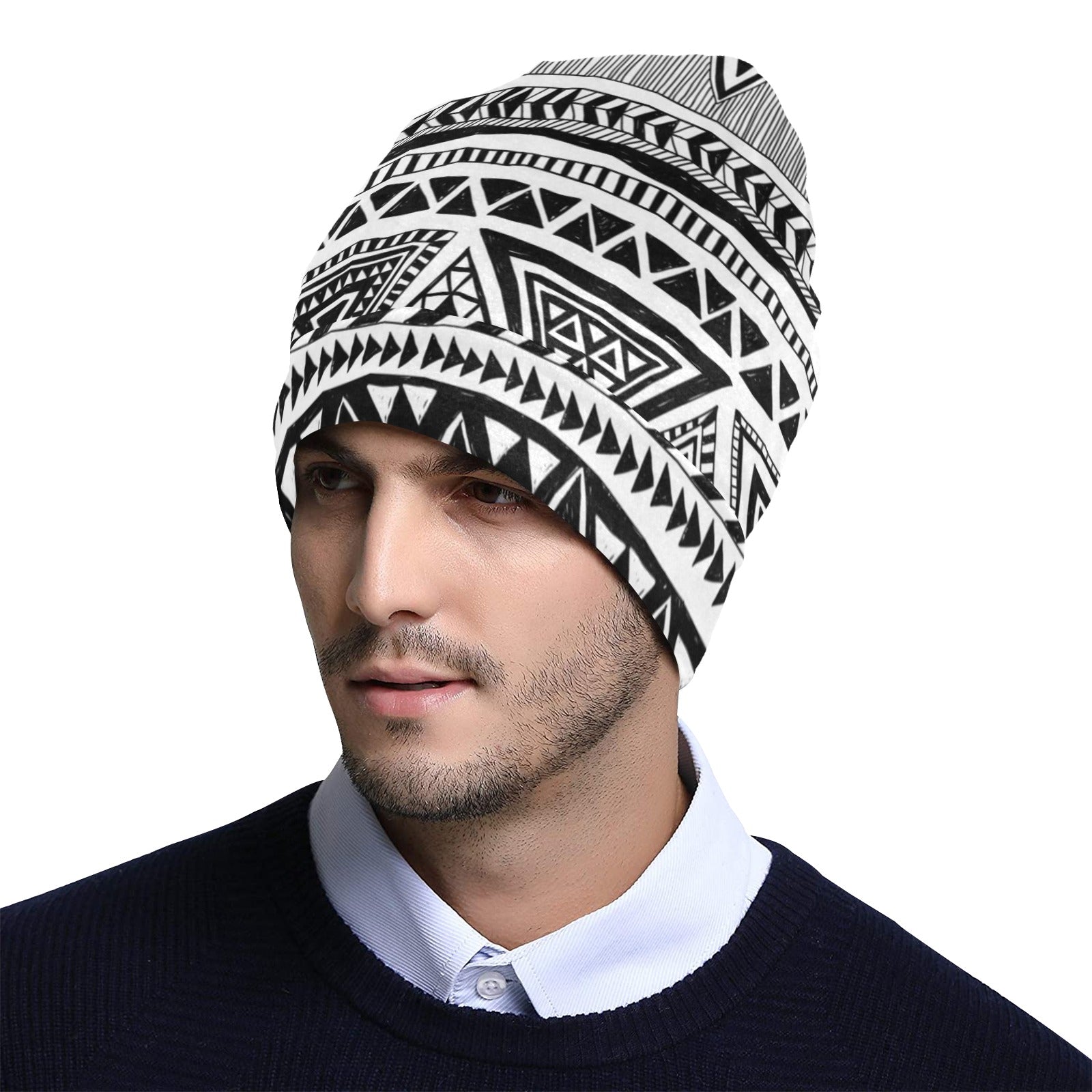 Draw Tribal Aztec Unisex Beanie