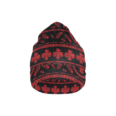 Native American Eagle Themed Print Unisex Beanie