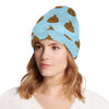 Poop Emoji Pattern Print Design A03 Unisex Beanie