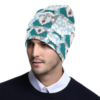 Alaskan Malamute Pattern Print Design 01 Unisex Beanie