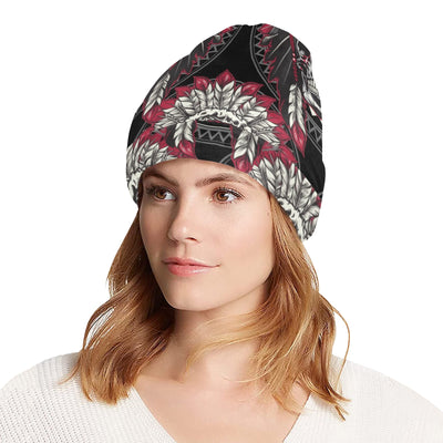 Native Indian Skull Unisex Beanie