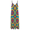 Tie Dye Heart shape Long Maxi Dress