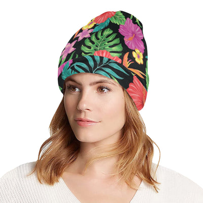 Hibiscus Red Hawaiian Flower Unisex Beanie