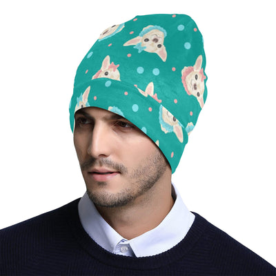 Chihuahua Polka Dot Pattern Unisex Beanie