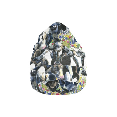 Cow Watercolor Print Pattern Unisex Beanie