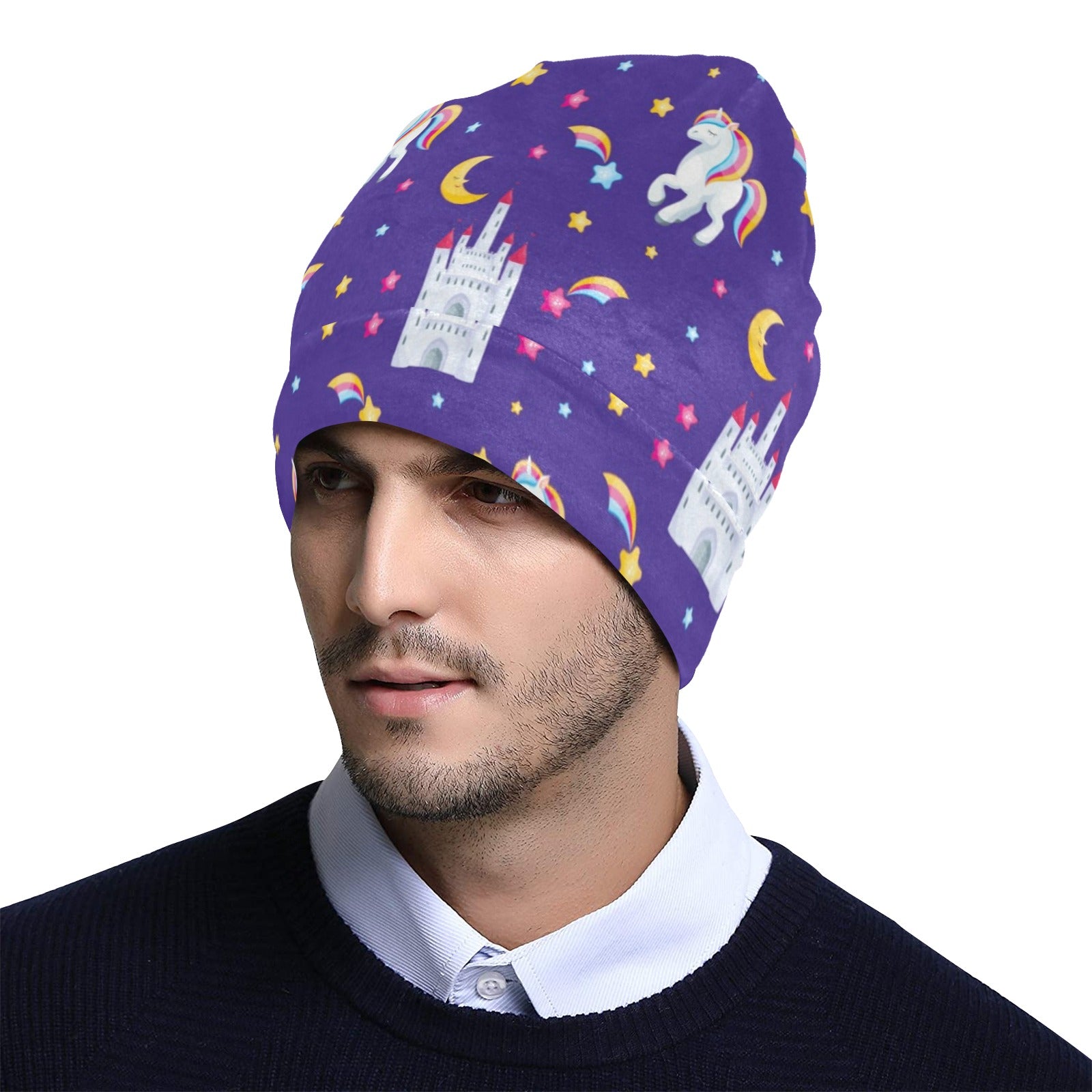 Unicorn Casttle Unisex Beanie