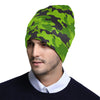 Green Kelly Camo Print Unisex Beanie