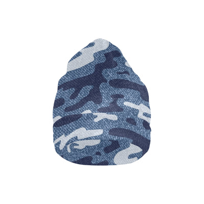 Jean Camouflage Pattern Print Design 05 Unisex Beanie