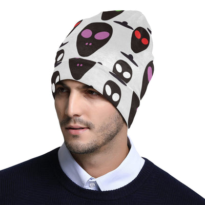 Alien Pattern Print Design 06 Unisex Beanie