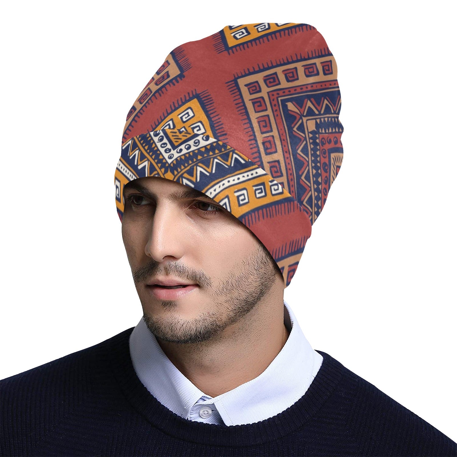 Native Pattern Print Design A06 Unisex Beanie