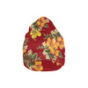 Orange Hibiscus Pattern Print Design HB026 Unisex Beanie