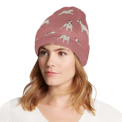 Bull Terriers Pattern Print Design 09 Unisex Beanie