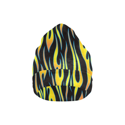 Flame Fire Yellow Pattern Unisex Beanie