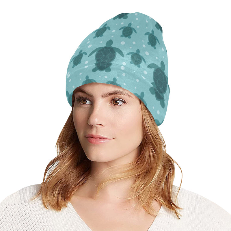 Sea Turtle Print Design LKS305 Unisex Beanie