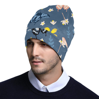 Monarch Butterfly Pattern Print Design 02 Unisex Beanie