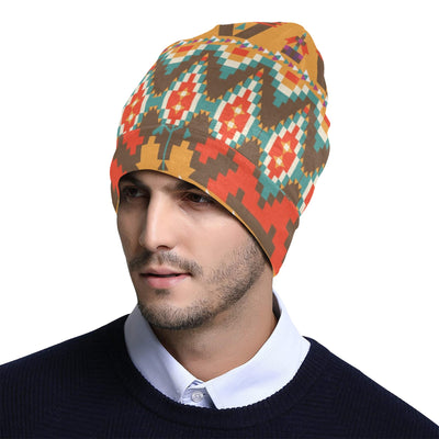 Native Pattern Print Design A01 Unisex Beanie