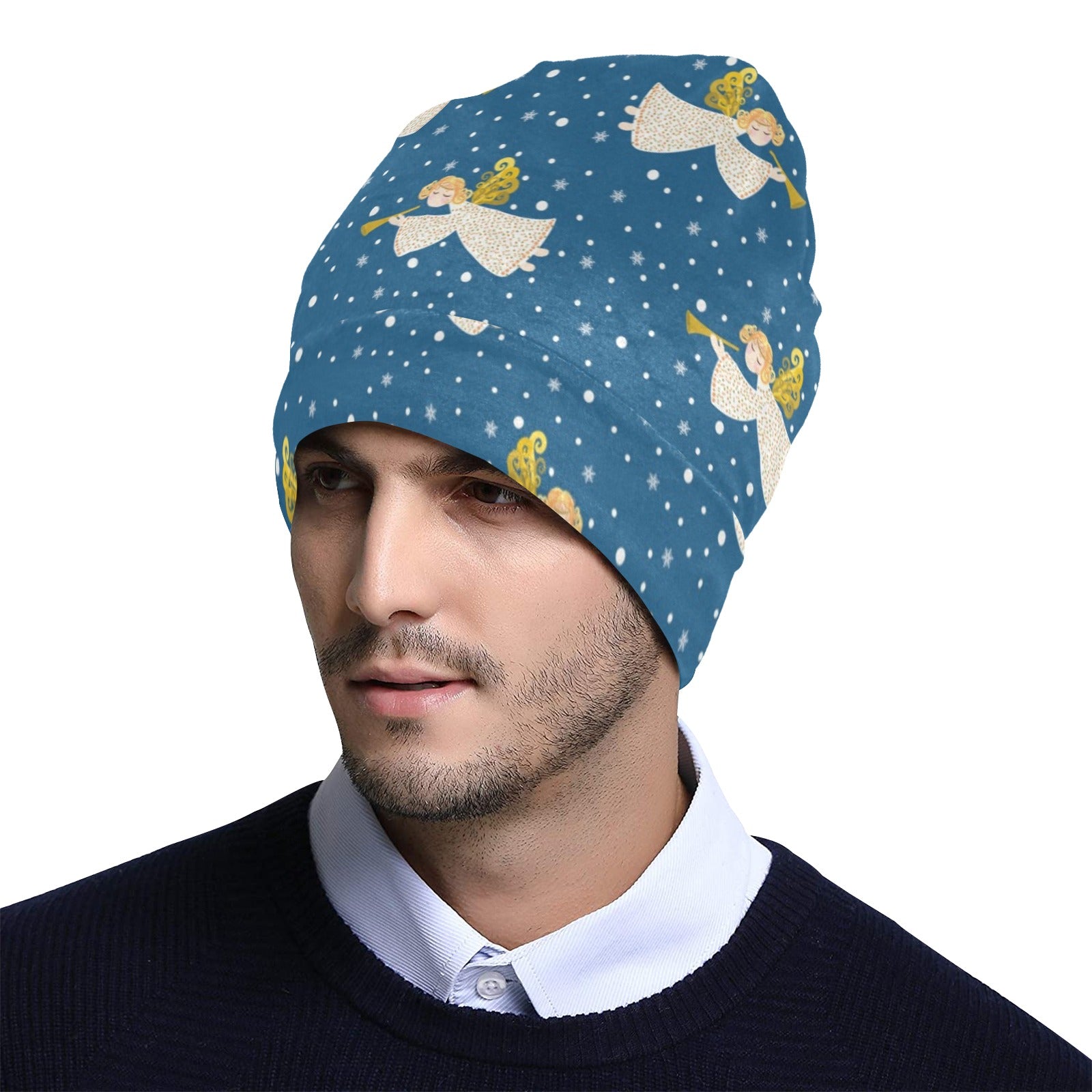 Angel Pattern Print Design 08 Unisex Beanie