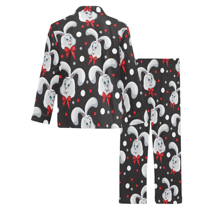 Rabbit Pattern Print Design RB012 Men's Long Sleeve Pajama Set