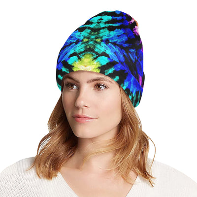 Tie Dye Rainbow Design Print Unisex Beanie