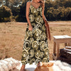 Tie Dye Print Design LKS307 Long Maxi Dress