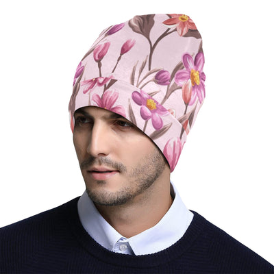 Summer Floral Pattern Print Design SF09 Unisex Beanie