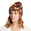 Flame Fire Themed Print Unisex Beanie