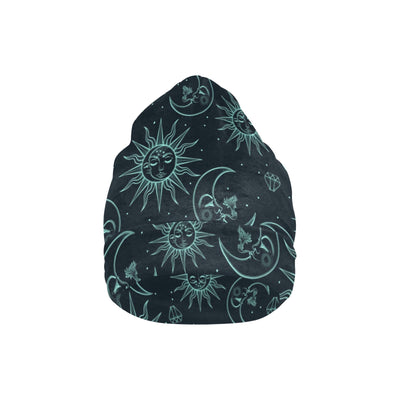 Sun Moon Magic Design Themed Print Unisex Beanie